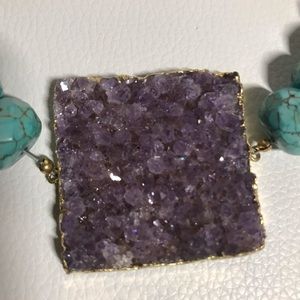 Amethyst necklace.